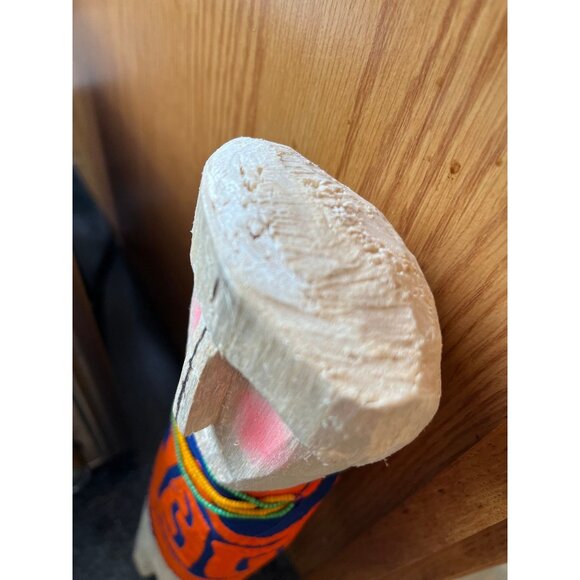 1970’s Wooden Kuna Doll San Blas Islands Panama Handcrafted Hand Stitched Mola - Picture 8 of 10